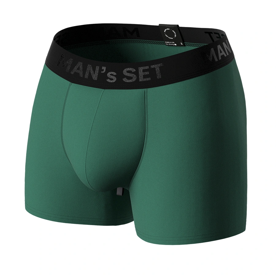 Pánske anatomické boxerky, Anatomic Intimate 2.0 Black Series Micromodal, tmavozelená